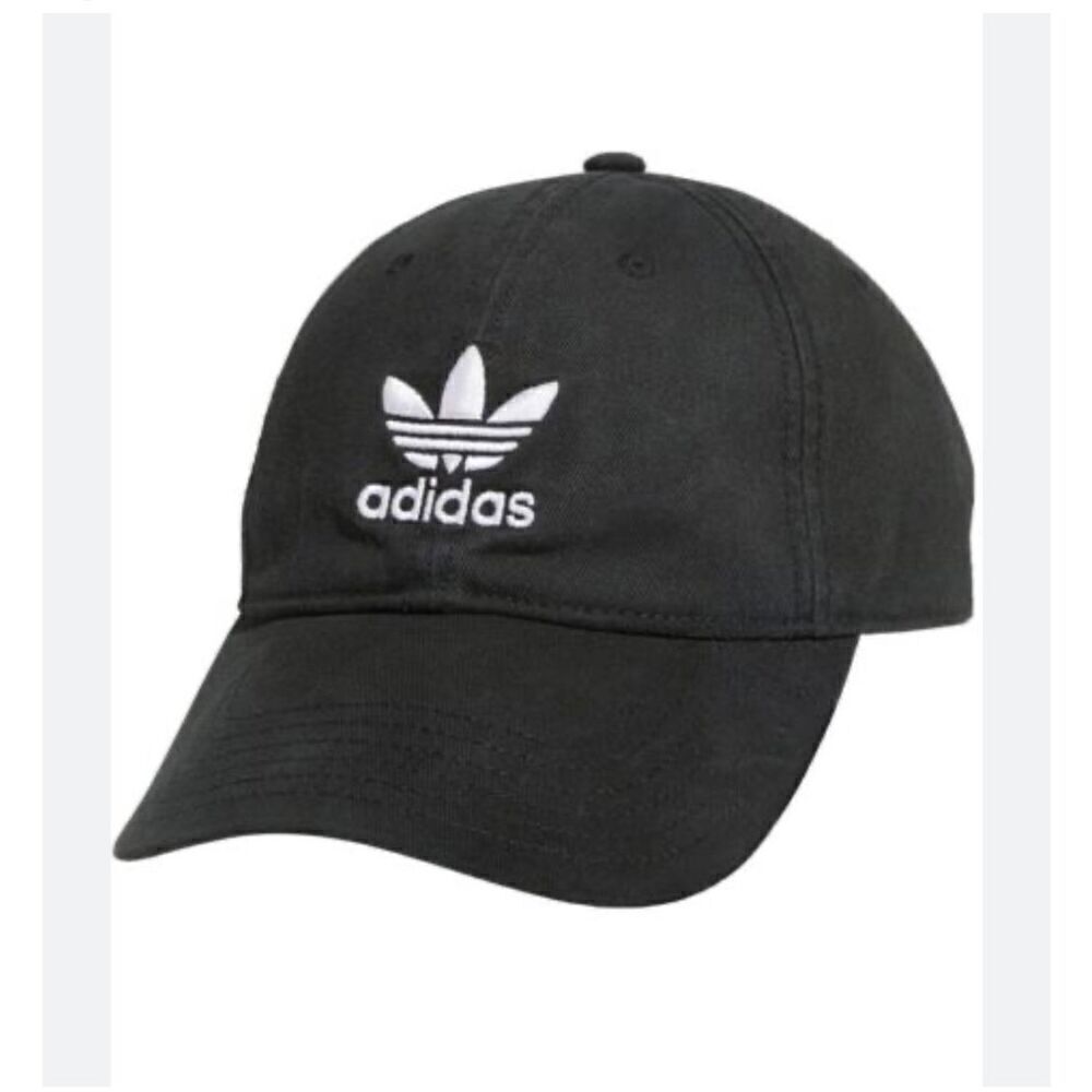 Adidas Ballcap. Black with white logo. One size.